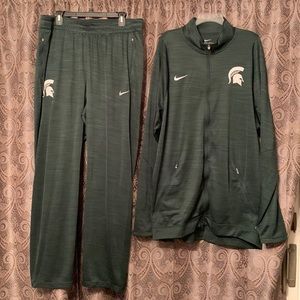 Nike Michigan State Spartans Track Suit Big & Tall